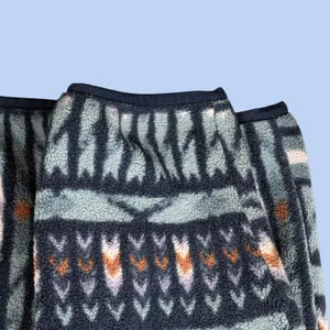 Patagonia Fleece Pullover Synchilla Snap-T Women L Blue Geometric Aztec Pocket thumbnail 11