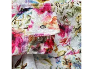 Christopher & Banks fully Zipped Multicolored Floral Jacket Size L thumbnail 8