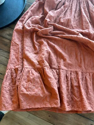 Rylee + Cru Gia Women’s Cotton Floral Burnt Orange Dress S thumbnail 11