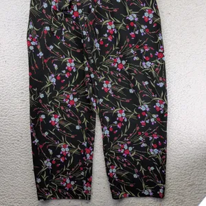 Lulus Nina Black Floral Wide Leg Jumpsuit Sleeveless Surplice V-Neck Women Small thumbnail 7