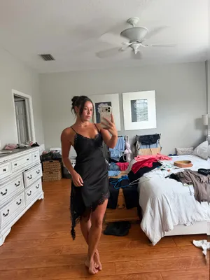 Black ZARA Dress Midi thumbnail 2