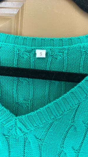 Green Knit Sweater Amazon thumbnail 3
