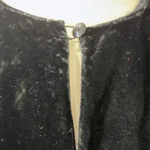 Vintage Donna Morgan Black Velvet Maxi Dress Long‎ Sleeve Side Zip 13/14 thumbnail 7