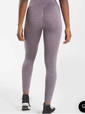 Gymshark Adapt Animal Seamless Leggings - Wild | Musk Lilac size L thumbnail 4