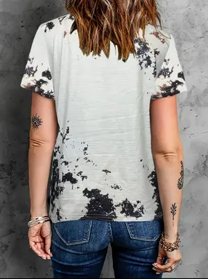 Tie Dye Rolling Stones Graphic Print T-shirt. New. Size 2X thumbnail 3