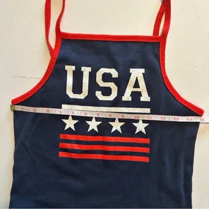 Zoe+Liv women’s size large red white and blue USA tank top thumbnail 3