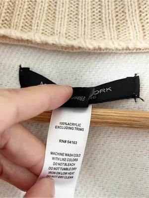 Marc New York Ivory Tan Oversized Gold Zip Up Fringe Hem Poncho thumbnail 4