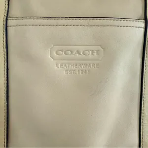 Coach Tan Leather Tote with Double Straps thumbnail 7