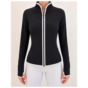 Lululemon Find Your Bliss Reversible Full Zip Jacket Black White Mesh Womens‎ 4 thumbnail 2
