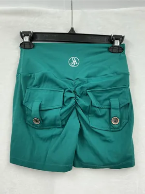Allure High-Waist Bike Shorts in Deep Teal 982 thumbnail 4