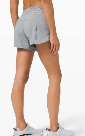 Lululemon Tracker Short V 4" Grey Athletic Running Shorts Size 4 thumbnail 1