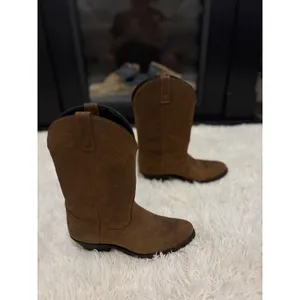 Masterson Boot Co. Brown Suede Western Cowboy Boots Women's‎ Size 8.5M thumbnail 3