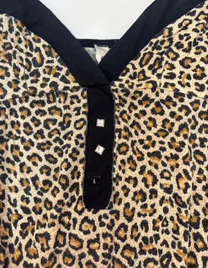 Y2K Akron Collection Leopard Print Rhinestone Cami Top Size M thumbnail 3