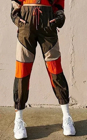 Free People Movement Chelsea Jogger Retro High Rise‎ Colorblock Track Pant Small thumbnail 1