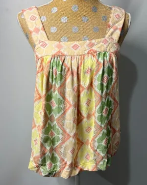 Anthropologie Marta Aztec Flowy Swing Blouse Top Tank Sold Out Sz S thumbnail 2