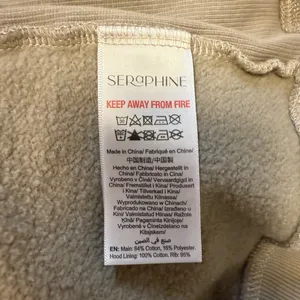 Seraphine Hoodie Jacket Taupe Maternity Nursing Zip-Up Hoodie No Panel Sz 8 thumbnail 6