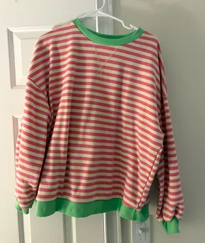 Amazon Sweatshirt Crewneck Striped thumbnail 1