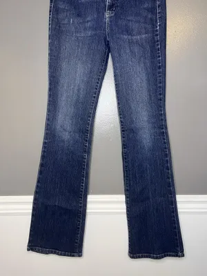 Nine West Vintage America Slim Bootcut Jeans Womens 8/29 Medium Wash Blue Denim thumbnail 3