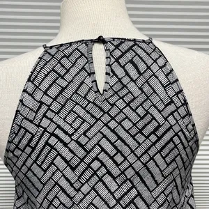 THML Black Patterned Colorful Embroidered Halter Neckline Mini Dress Size XS thumbnail 6