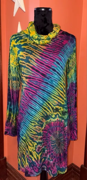 Kathmandu Imports Long Sleeve Tie-Dye Dress thumbnail 1