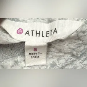Athleta Size S Rip Rap Cover U Dress Sheer White Gray Swim Coverup thumbnail 2