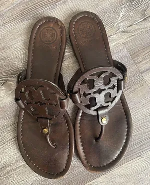 Tory Burch Dark Brown Leather Sandals thumbnail 1