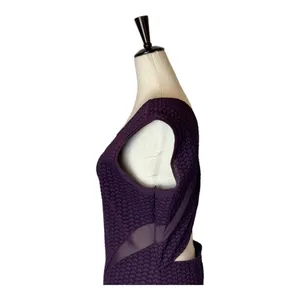 Opening Ceremony Dress Women‎ Large Purple Plum Cut Out Thalia Puckered Midi NWT thumbnail 9