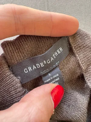 Grade & Gather Shirred Sweater Midi Dress thumbnail 9