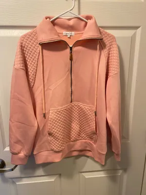 Half Zip Sweater Pink thumbnail 2