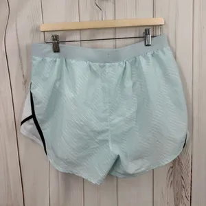 Under Armour Women’s Large Baby Blue Shorts Athletic Athleisure Workout thumbnail 4