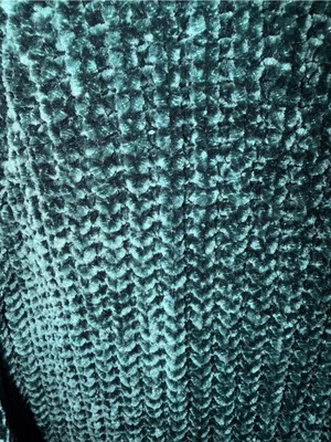 A New Day Dark Emerald Green Velvet Knit Chunky V-Neck Sweater Size Medium thumbnail 5