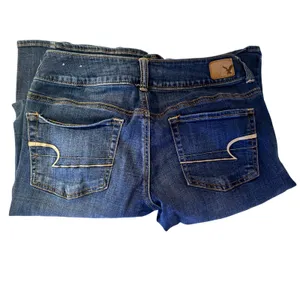 American Eagle Artist Flare Jeans Womens 6 Short Blue Excellent Super Stretch thumbnail 12