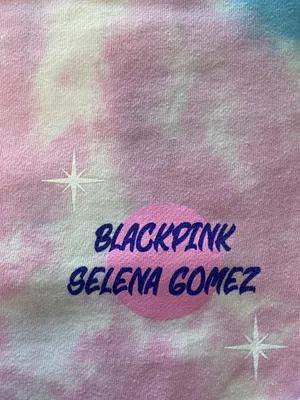 Selena Gomez Black Pink X Tie Dye Sweatshirt M thumbnail 5