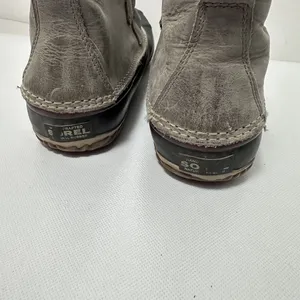 Sorel Out N About Womens 10 Ankle Boots Duck Boot Rubber Waterproof Gray thumbnail 5
