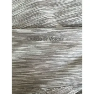 Outdoor Voices Flow 7” Athletic Fold Over High‎ Rise Bike Tan Heathered Shorts thumbnail 4