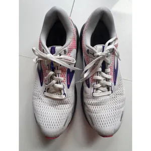 Brooks Ghost 14 Womens Running Shoes White Pink Purple Size 9.5 Walking Casual‎ thumbnail 2