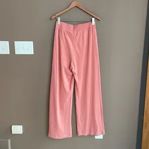 Zara Flowing Wide Leg Trousers in‎ Pink Size Medium thumbnail 8