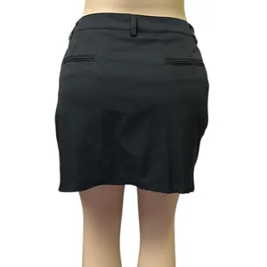 Aur Golf Black Skirt Shorts 4 Pocket Skort Zip Side Above the Knee Womens 10 thumbnail 5