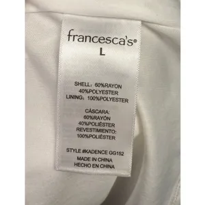 Audrey Parks Francesca's White Ruffle Maxi‎ Large Dress Beach Bridal Feminine thumbnail 9