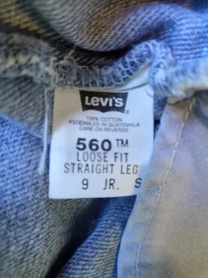 VTG 90s Levi's 560 Loose Fit Straight High Rise Jeans USA Size 9 JR S (27x31) thumbnail 12