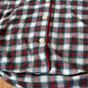 Lauren Ralph Lauren Shirt Womens Medium Red White Plaid Logo Button Up Sleepwear thumbnail 5