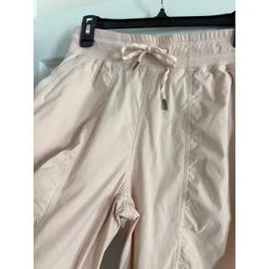 CRZ YOGA Pink Striped Ruched Pocket Jogger‎ Drawstring Athletic Pants Size Small thumbnail 4