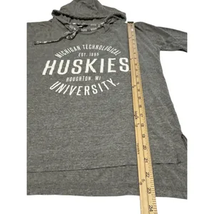 MTU Michigan Tech Huskies Women's MV Sport Lightweight Hooded Pullover Small thumbnail 4