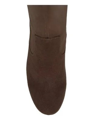 Style & Co. Brysonn Round Toe Boots Block Heel Faux Suede Dark Roast Brown 7.5M thumbnail 14