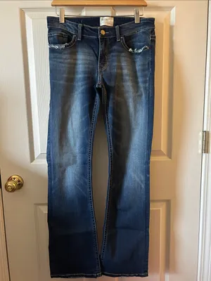 BKE‎ Payton Mid Rise Med/Dark Wash Bootcut Jeans Size 28/31.5” Inseam thumbnail 2