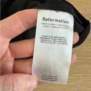 Reformation V Neck Knit Sweater Size XS Black thumbnail 5