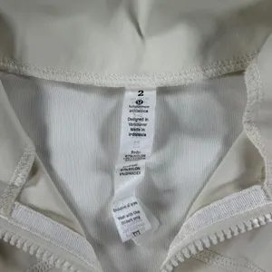 Lululemon Define Jacket Size 2 Cream Luon Full Zip Yoga Activewear Off White thumbnail 3