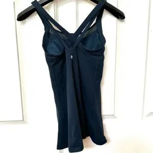 lululemon navy rally your heart tank thumbnail 4