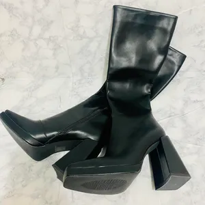 Princess Polly Matte Black Montgomery Boot thumbnail 4