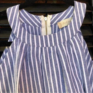 Altar'd State Striped Linen Top Blouse M thumbnail 2
